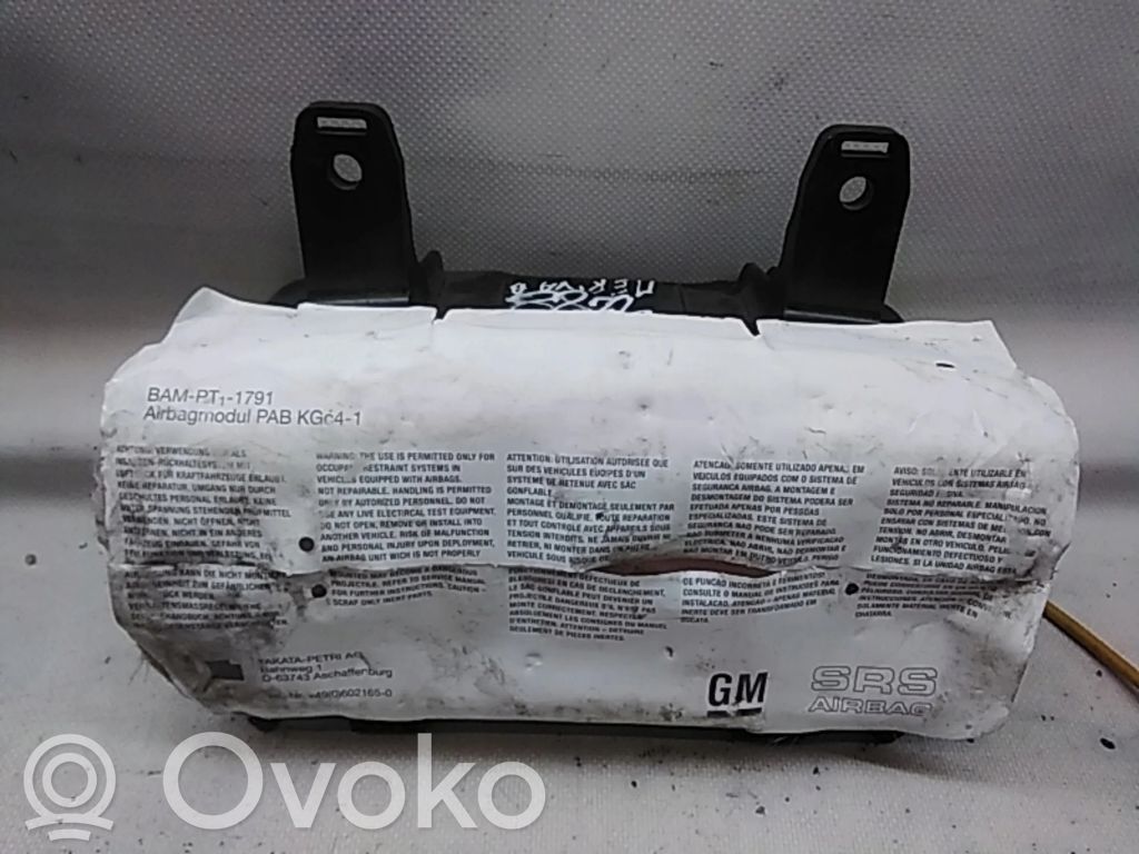 Opel Meriva B Airbag del pasajero 