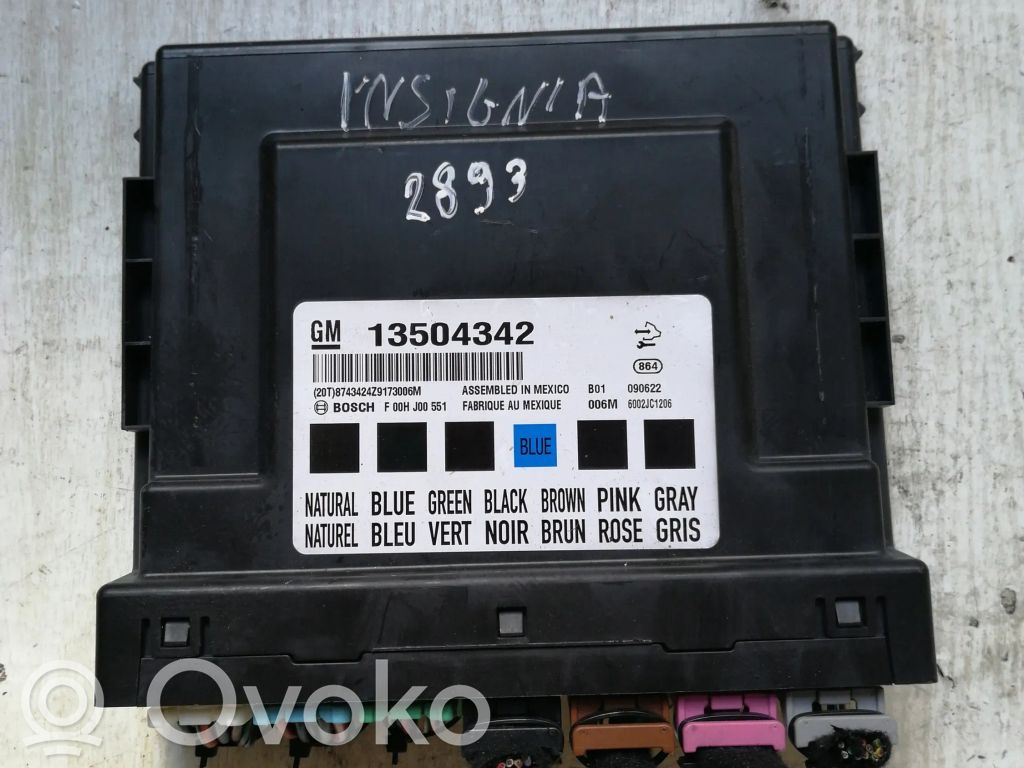 Opel Corsa D Fuse module 