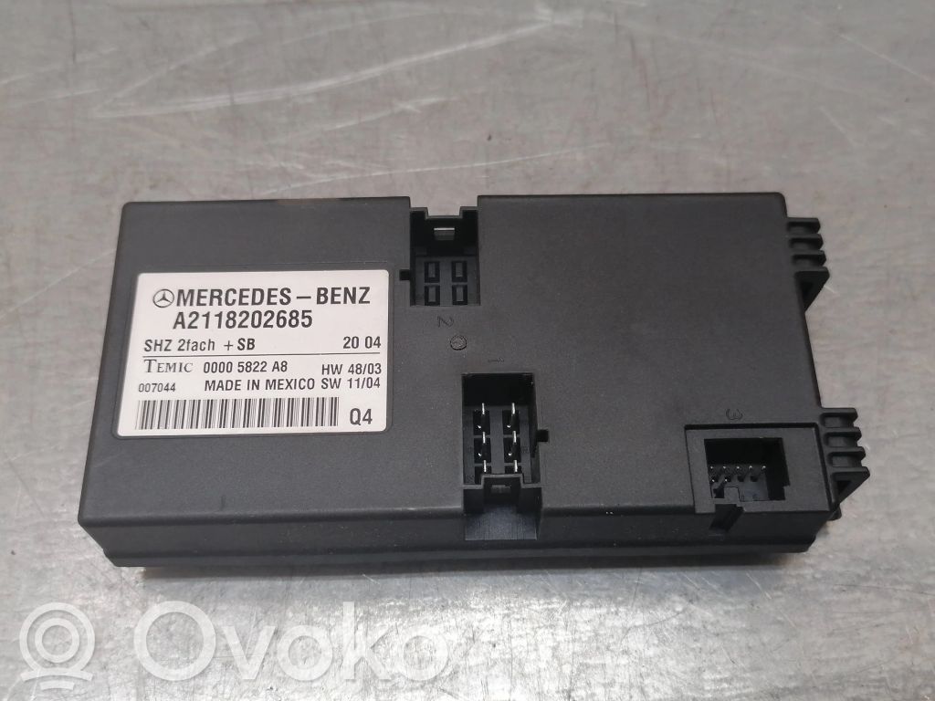 Mercedes-Benz E W211 Module de commande de siège 