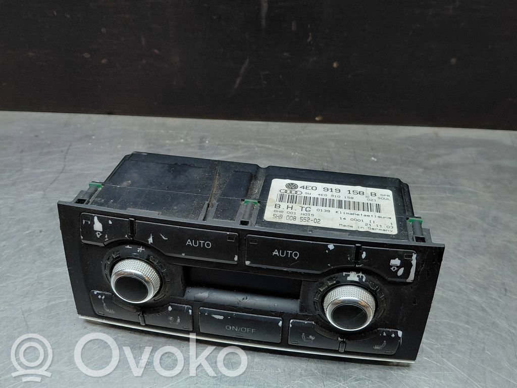 Audi A8 S8 D3 4E Climate control unit 
