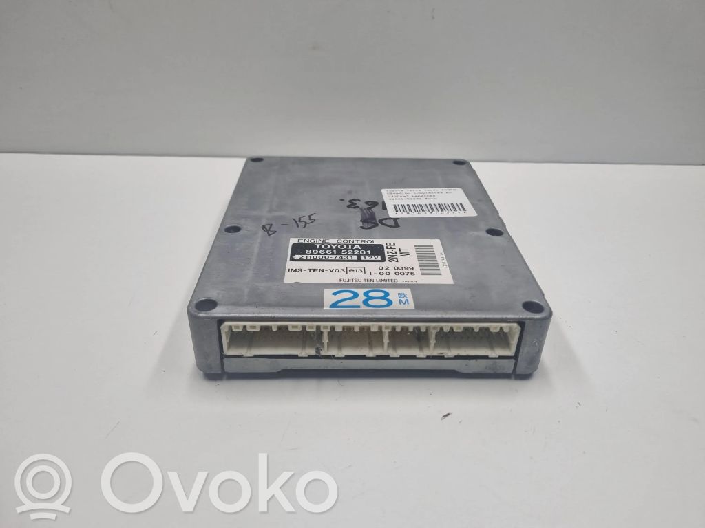 Toyota Yaris Verso Sterownik / Moduł ECU 