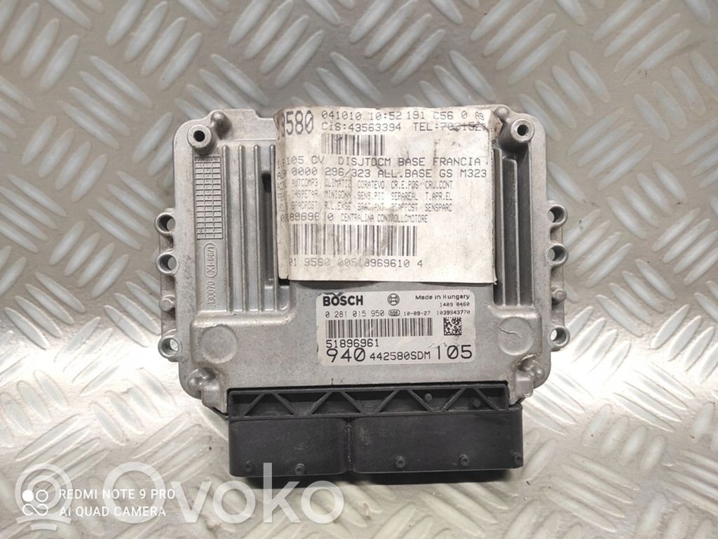 Alfa Romeo Giulietta Engine control unit/module 