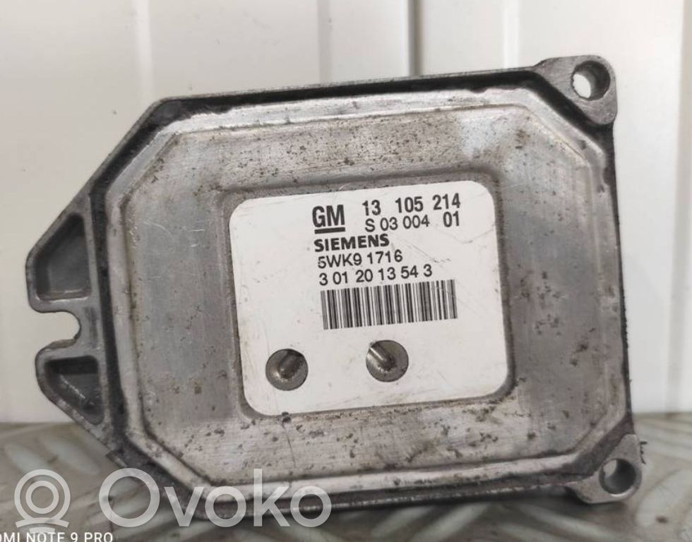 Opel Meriva A Engine ECU kit and lock set 