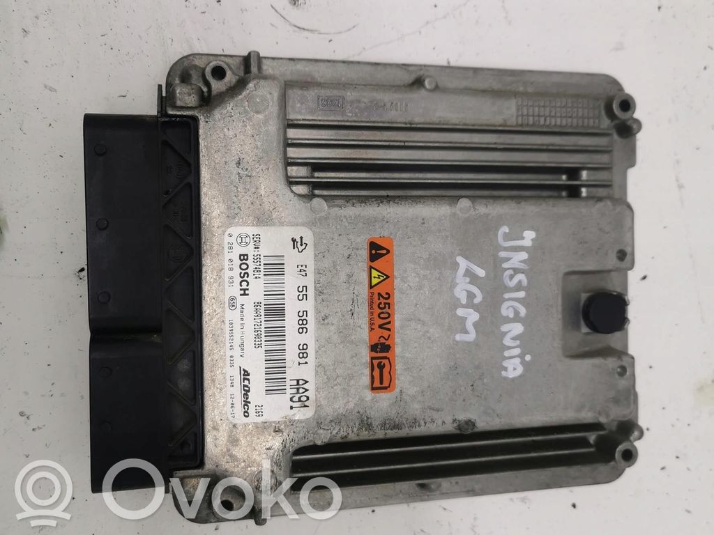 Opel Insignia A Engine control unit/module ECU 