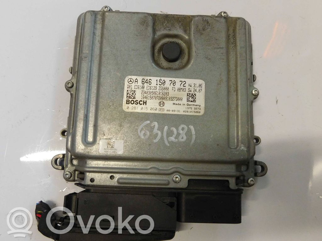 Mercedes-Benz Vito Viano W639 Engine control unit/module 