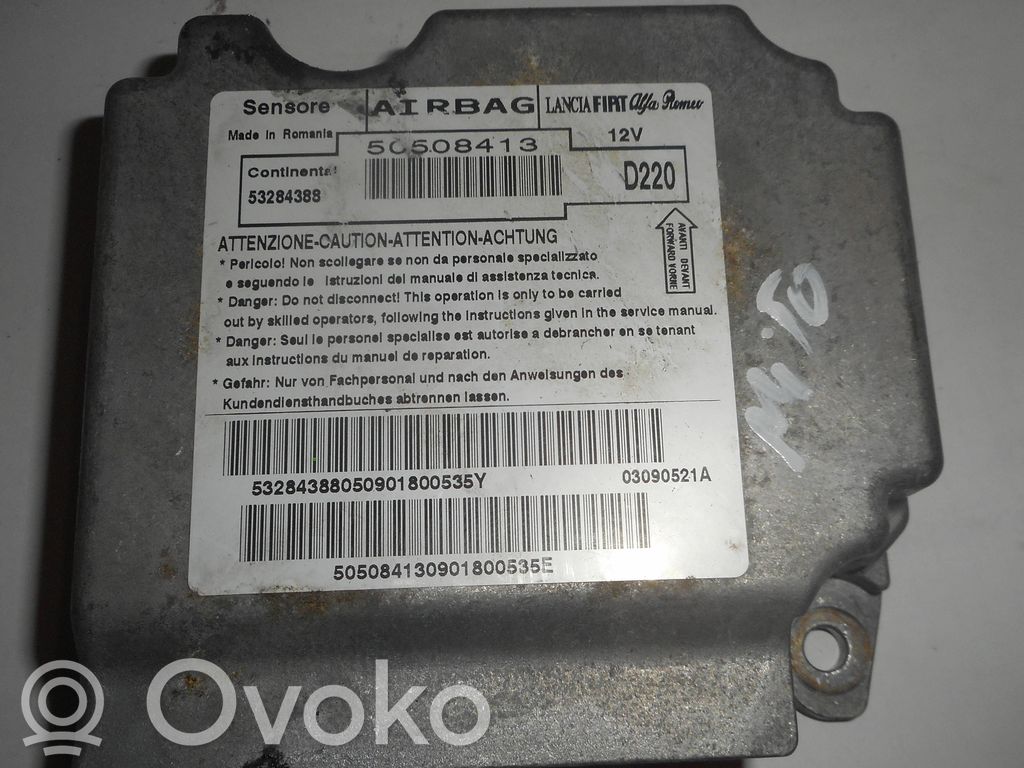 Alfa Romeo Mito Sterownik / Moduł Airbag 