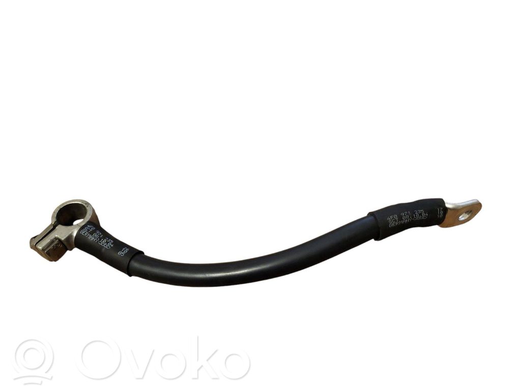Audi A6 S6 C6 4F Minus / Klema / Przewód akumulatora 