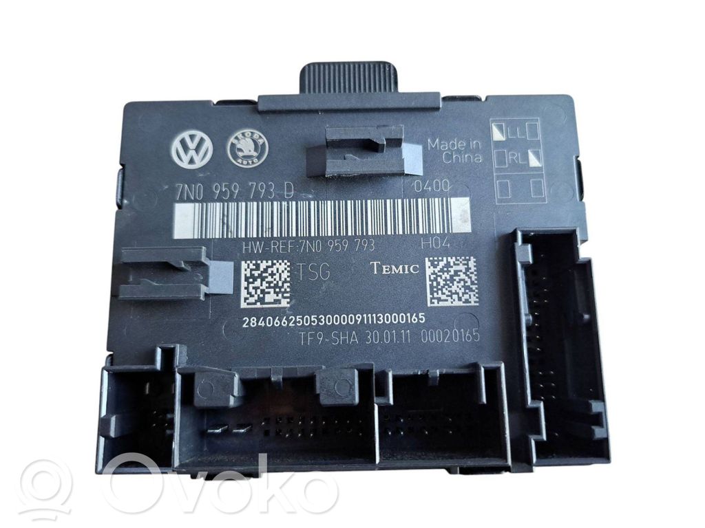 Skoda Yeti (5L) Door control unit/module 