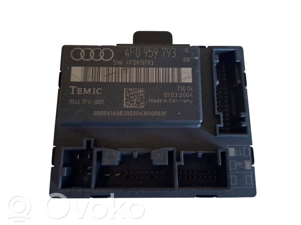 Audi A6 S6 C6 4F Door control unit/module 
