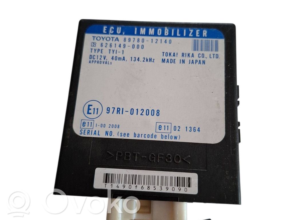 Toyota Corolla E120 E130 Immobilizer control unit/module 