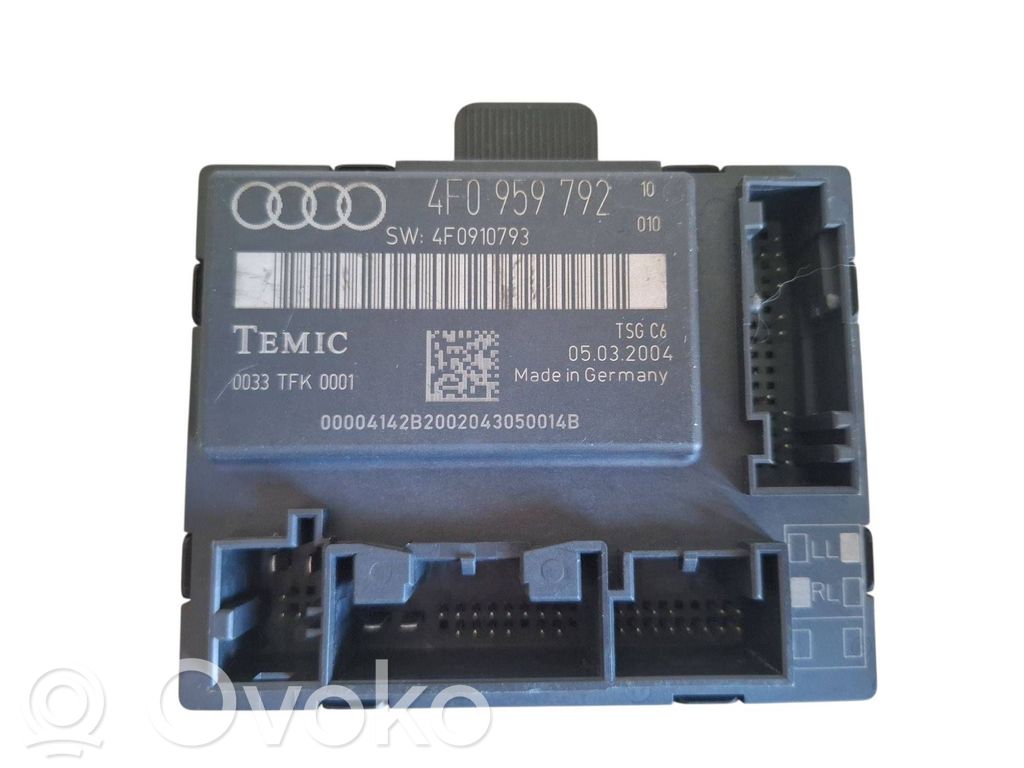 Audi A6 S6 C6 4F Door control unit/module 