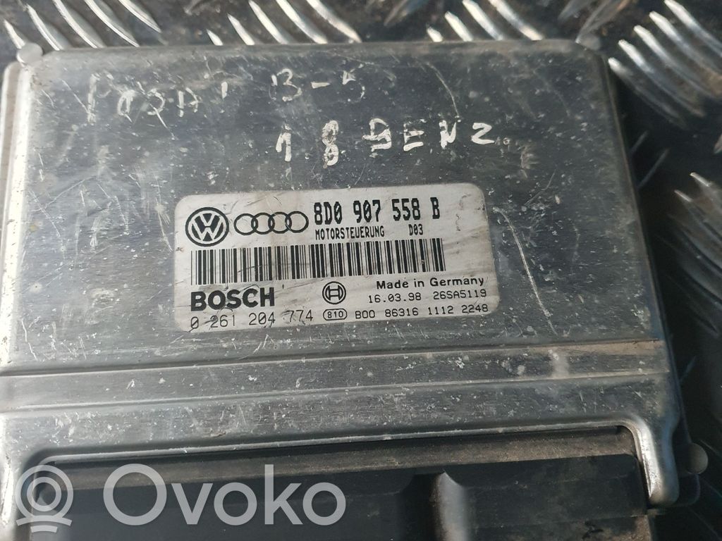 Engine control unit/module   8D0907558B,0261204774