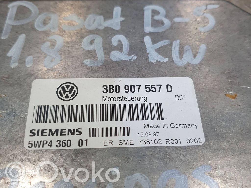 Engine control unit/module   3B0907557D,5WP436001