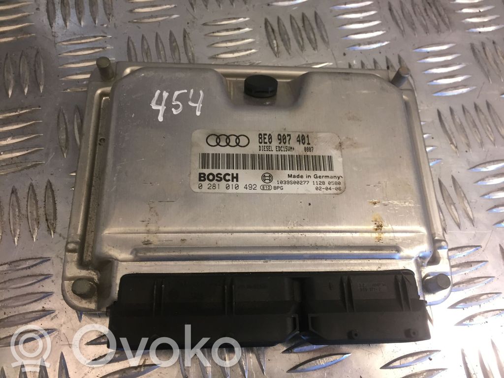 Engine control unit/module   8E0907401,454