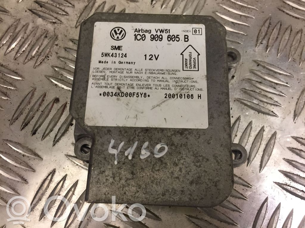 Sterownik / Moduł Airbag   1C0909605B,4160