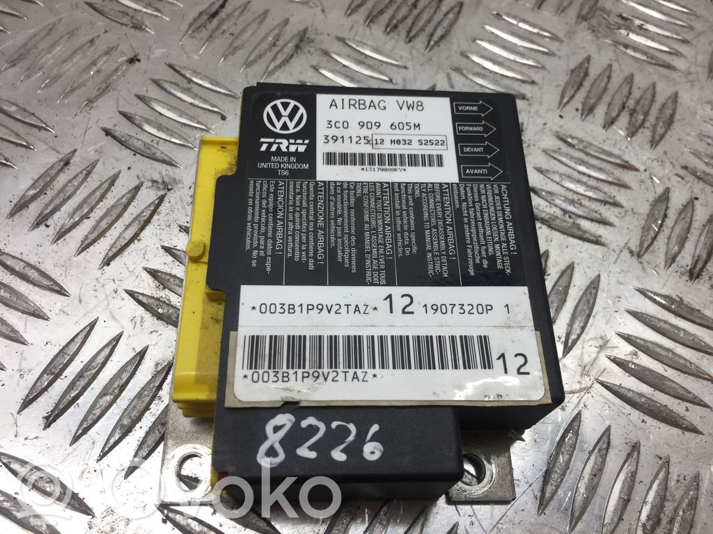Volkswagen PASSAT B6 Airbag control unit/module 
