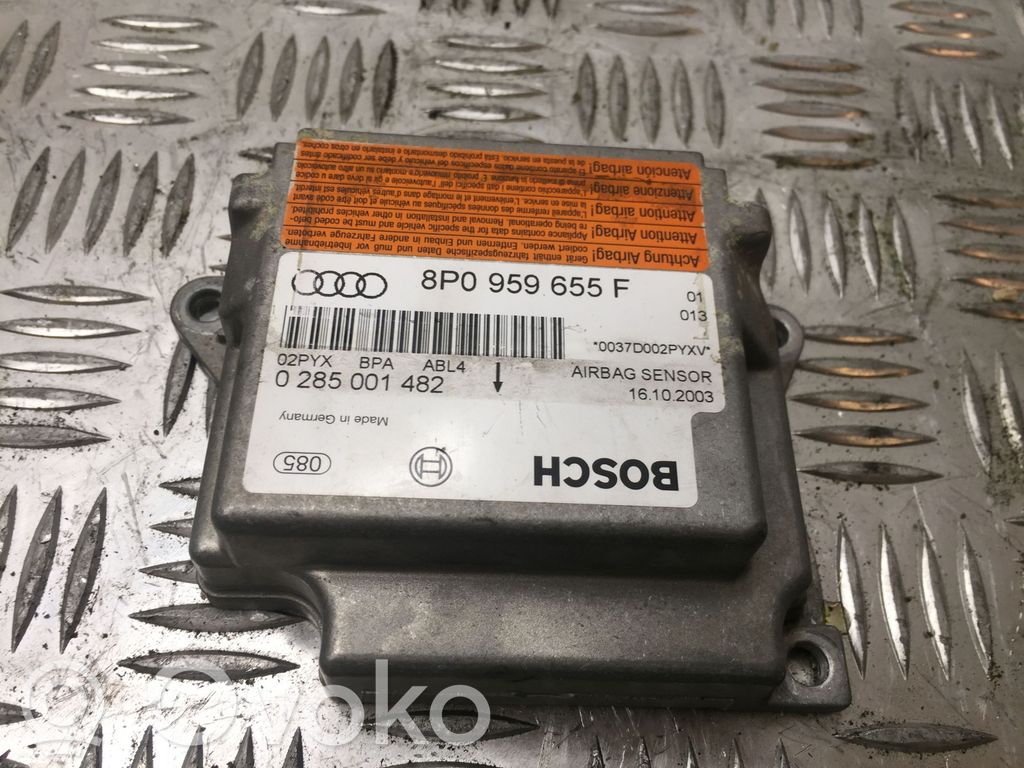 Airbag control unit/module   8P0959655D,11001