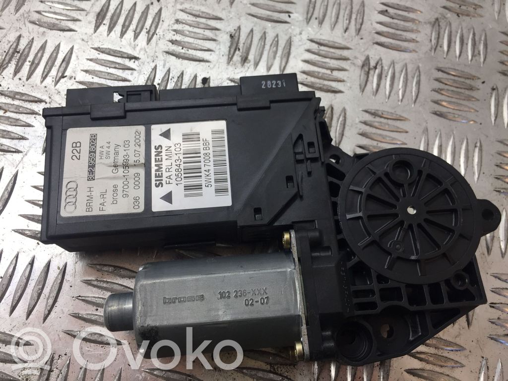 Audi A4 S4 B6 8E 8H Front door window regulator motor 