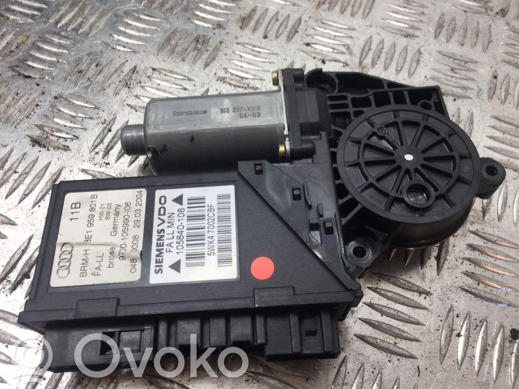 Audi A4 S4 B6 8E 8H Front door window regulator motor 