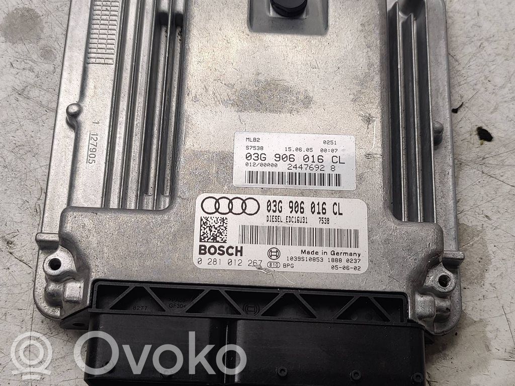 Audi A4 S4 B7 8E 8H Centralina/modulo del motore 