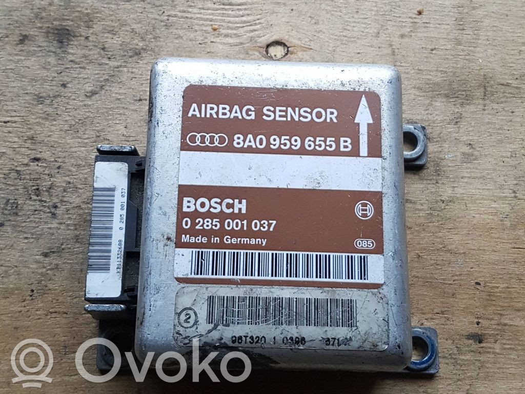 Airbag control unit/module   8A0959655B,0285001037