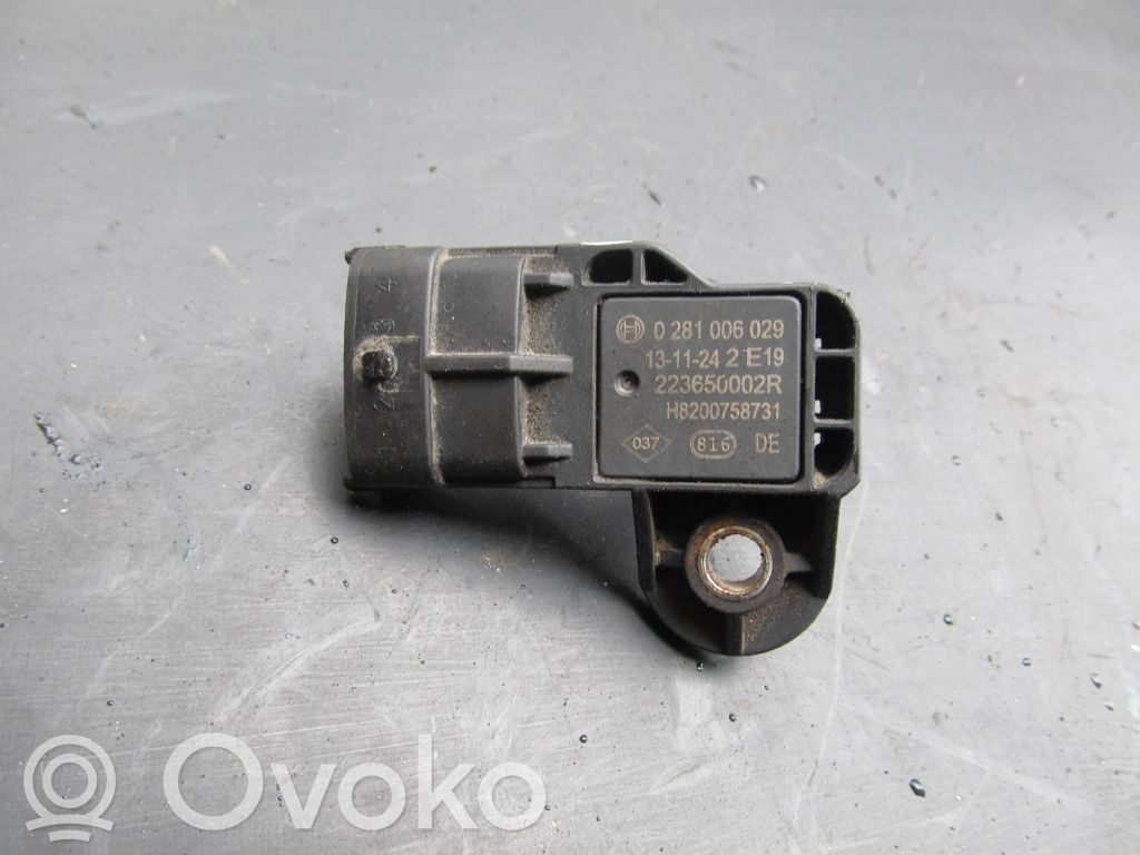 Luftdrucksensor   223650002R,0281006029,1311242E19,0000504369148,0006670852,01235084,1723819,272880,45962082F,500303029,504360148,504360149,504369148,55218298,55219298,6M349J433AA,73503657,77365393,H8200758731,WE0118211