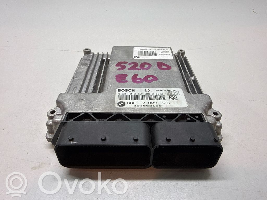 BMW 5 E60 E61 Variklio valdymo blokas 