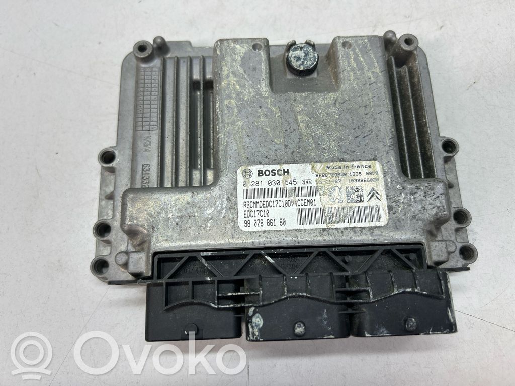 Engine control unit/module   9807886180,0281030545