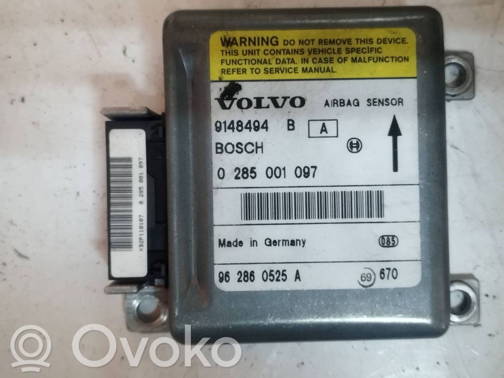 Volvo 850 Airbag control unit/module 