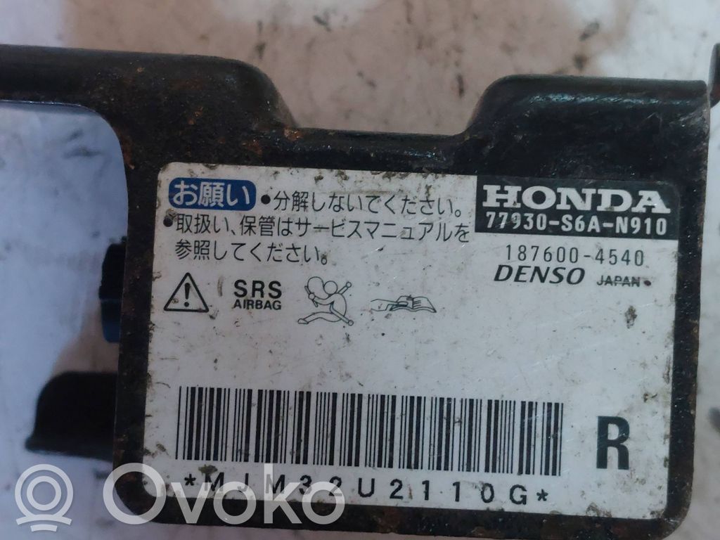 Honda Civic Sensor impacto/accidente para activar Airbag 