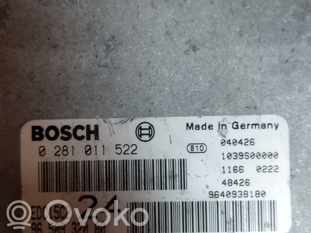 Engine control unit/module   9640938180,9650932080,0281011522