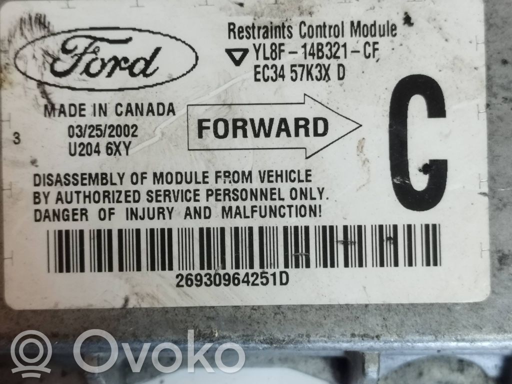 Mazda Tribute Airbag control unit/module 