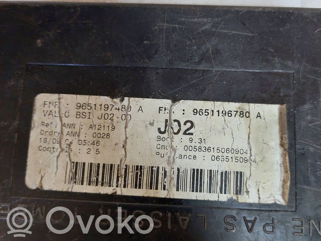 Peugeot 307 Engine ECU kit and lock set 