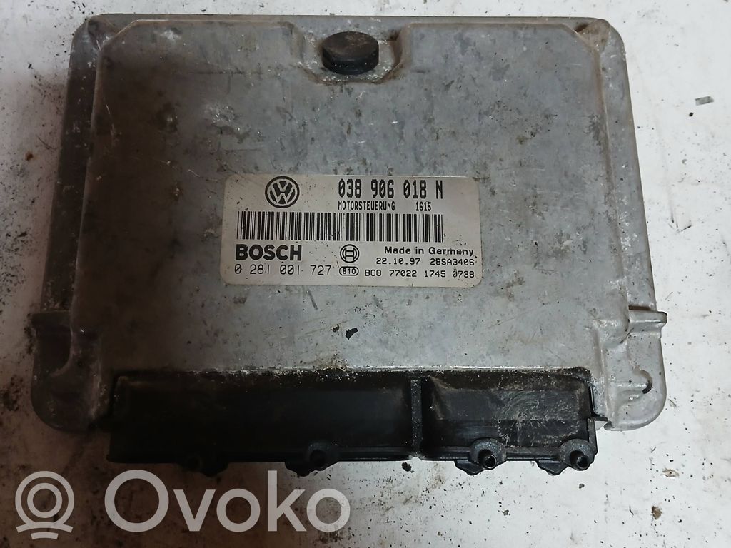Engine control unit/module   038906018N,28SA3406,0281001727