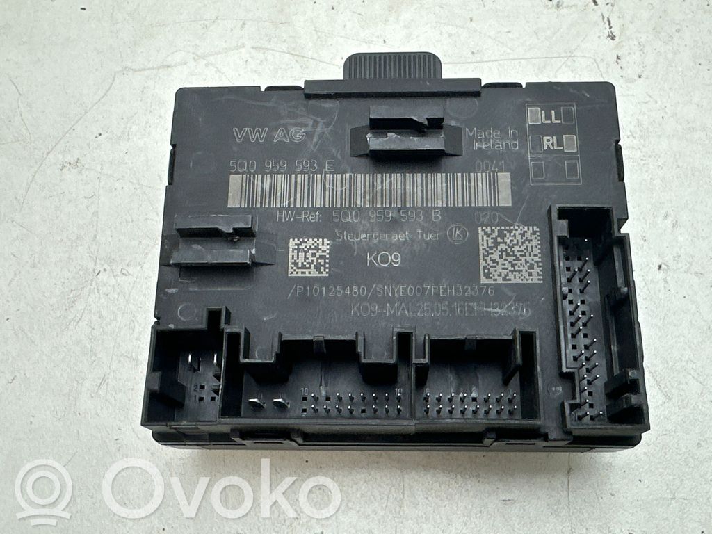 Unité de commande module de porte   5Q0959593E,5Q0959593B