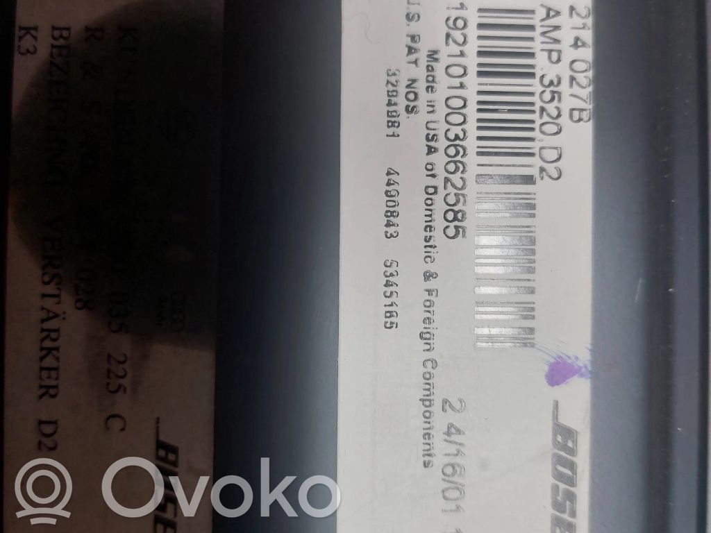 Audi A8 S8 D2 4D Garso stiprintuvas 