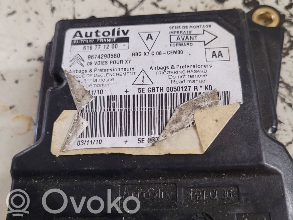 Turvatyynyn ohjainlaite/moduuli   9674290580,619771200