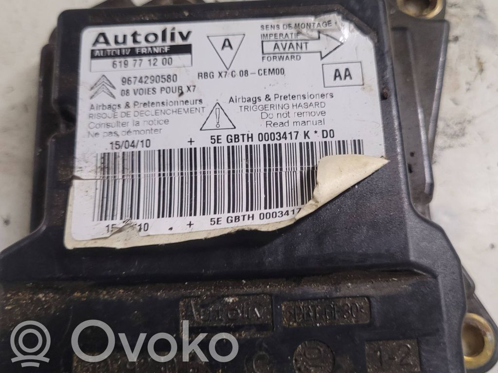 Citroen C5 Turvatyynyn ohjainlaite/moduuli 