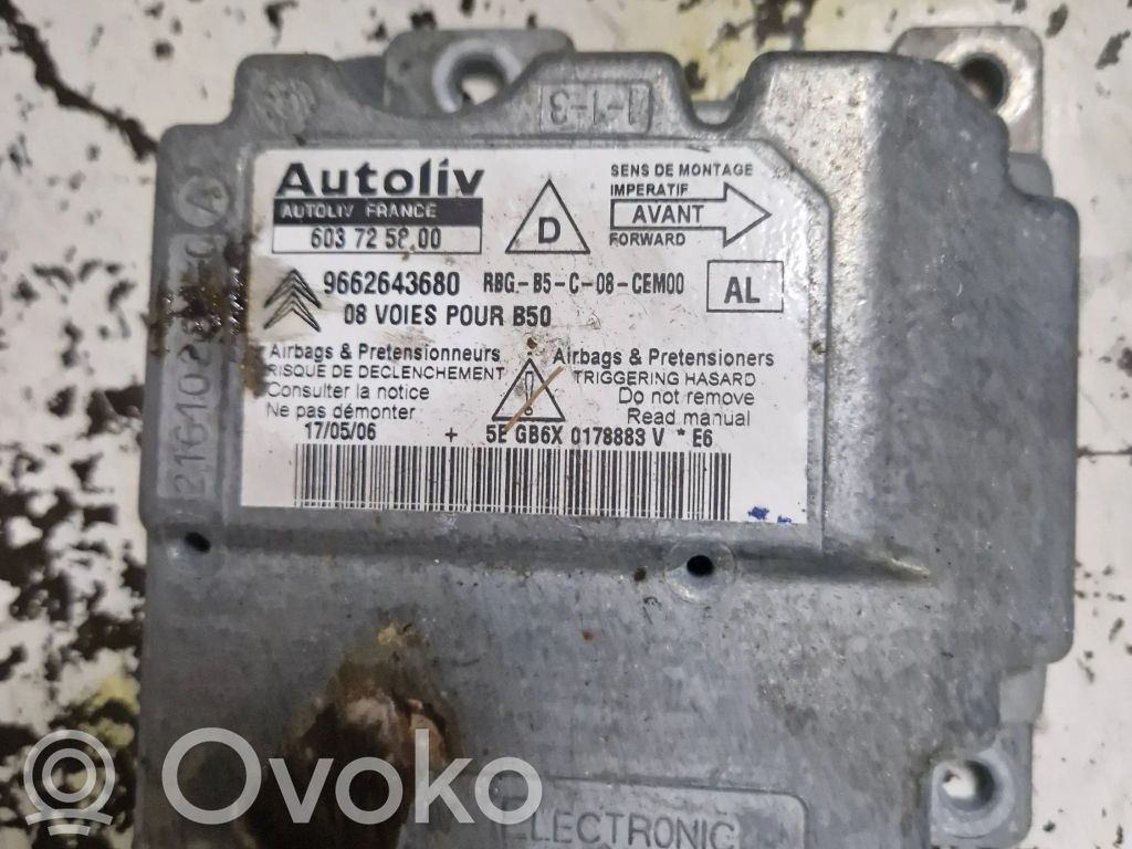 Citroen C4 I Airbag control unit/module 