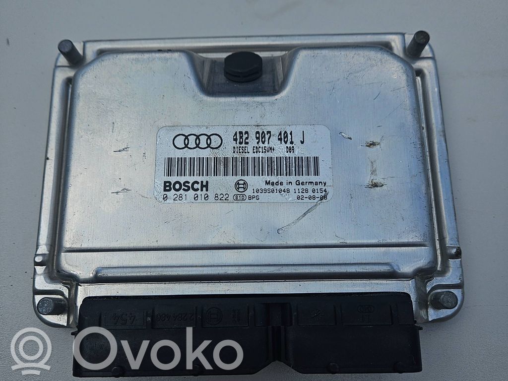 Engine control unit/module   4B2907401J,1039S01048,0281010822