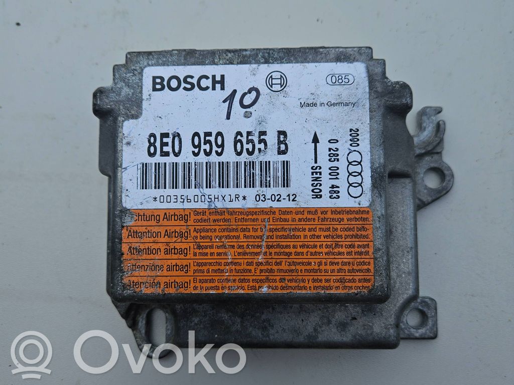 Audi A4 S4 B5 8D Airbag control unit/module 