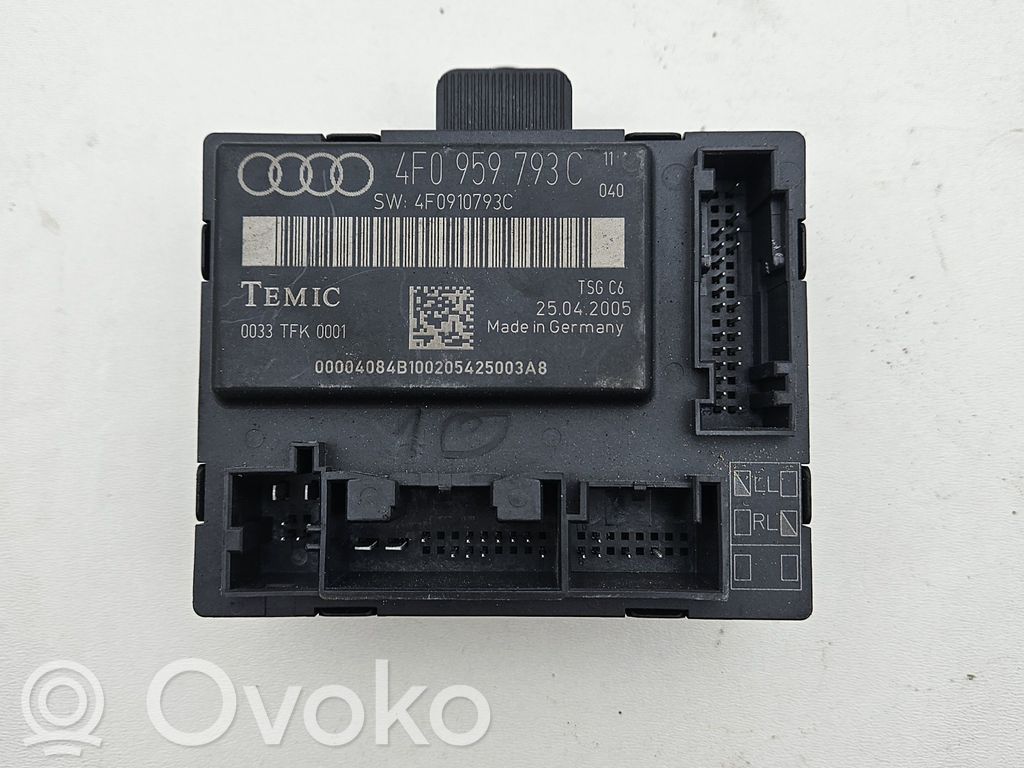 Audi A6 S6 C6 4F Door control unit/module 