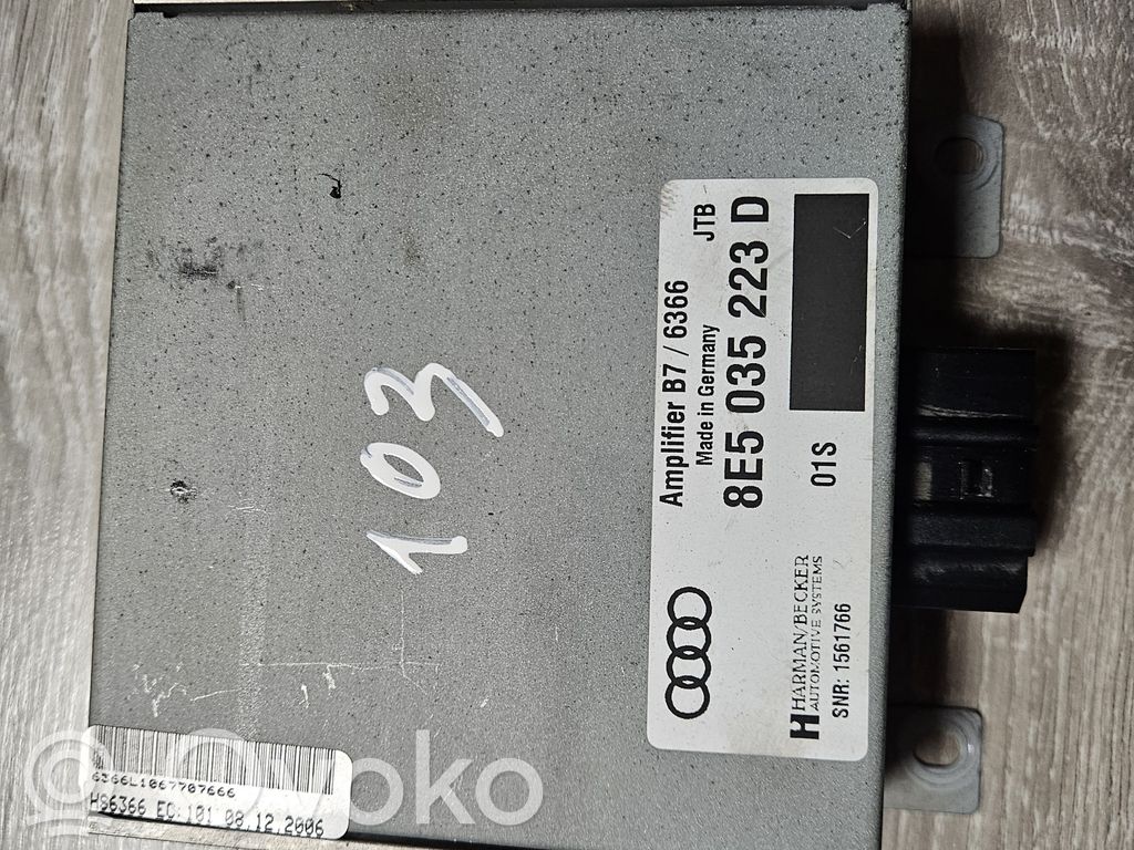 Audi A4 S4 B6 8E 8H Amplificador de sonido 