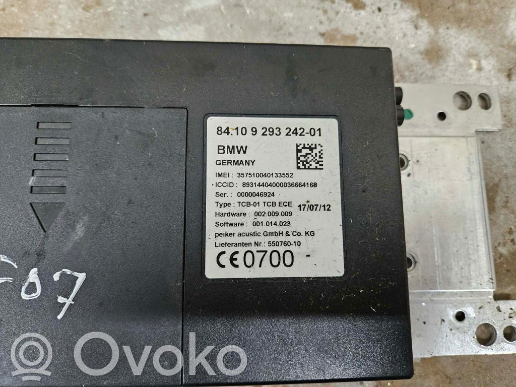BMW 5 GT F07 Unidad de control/módulo del teléfono 