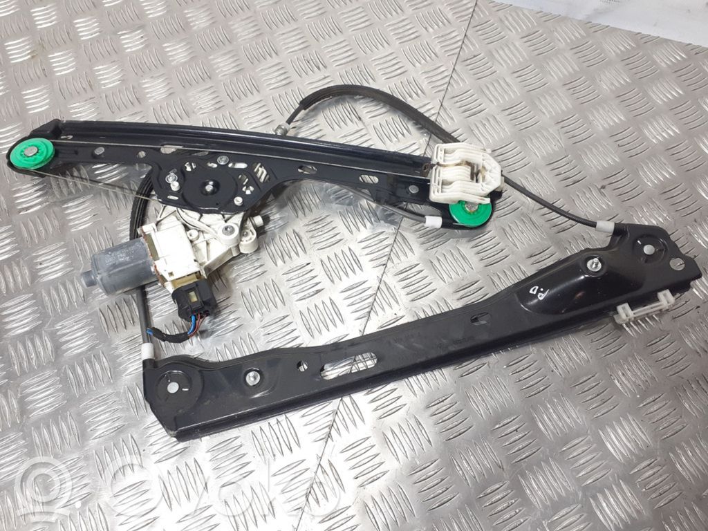 Front door window regulator with motor