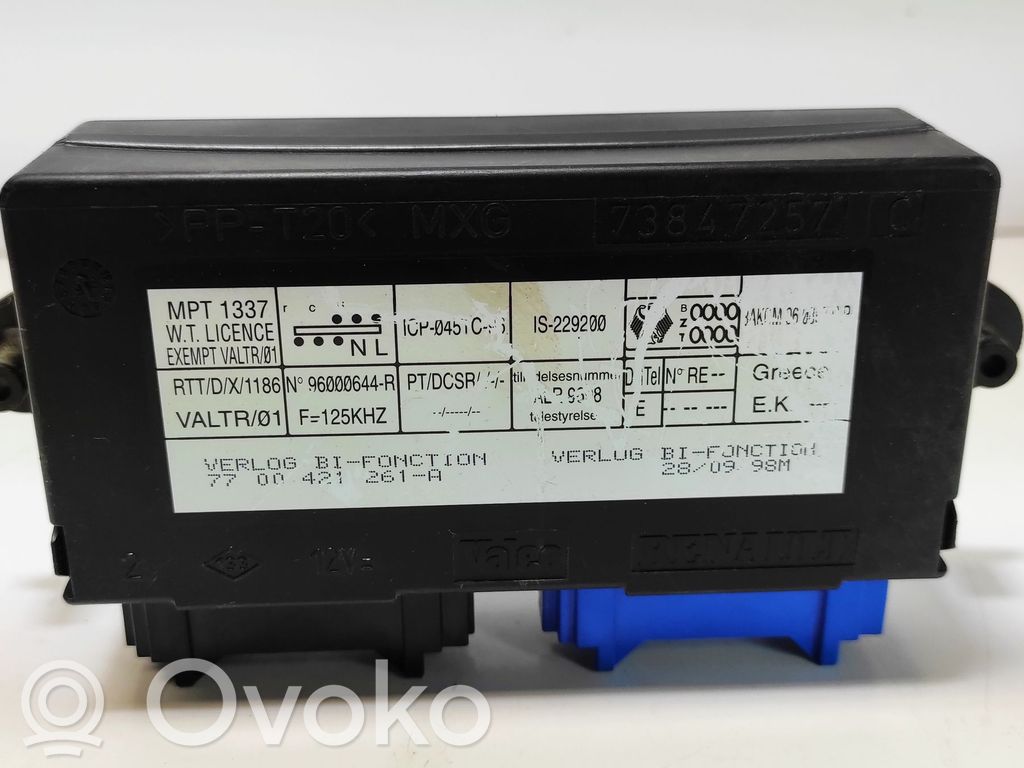 Renault Laguna I Comfort/convenience module 