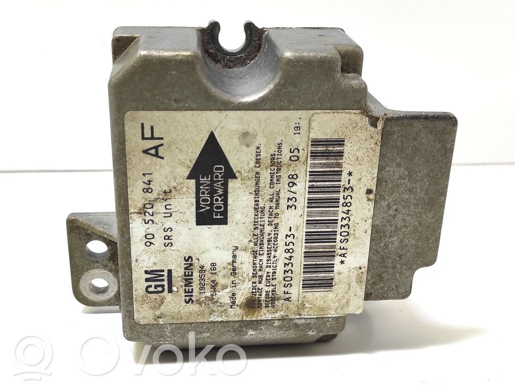 Opel Astra G Airbag control unit/module 