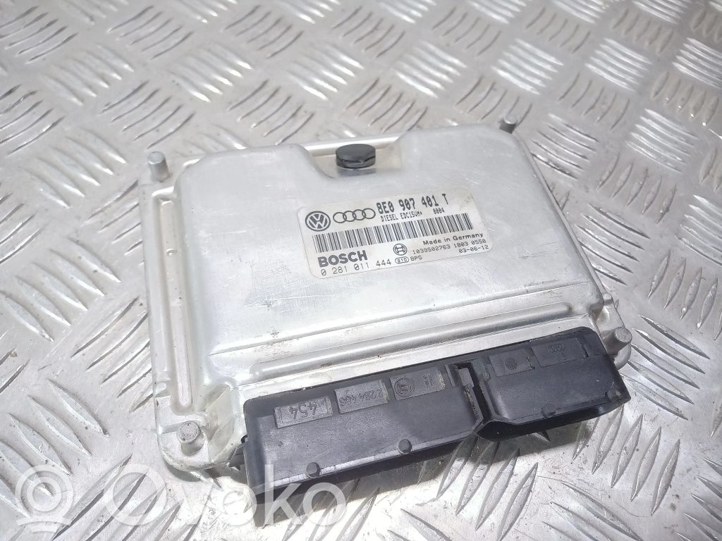 Engine control unit/module   8E0907401T,0281011444