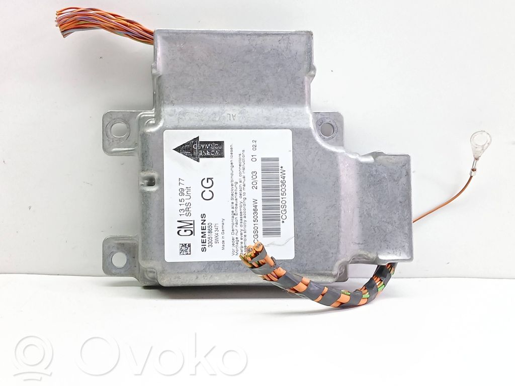 Opel Signum Sterownik / Moduł Airbag 
