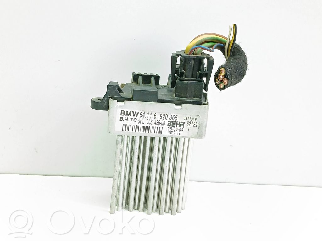 BMW 3 E46 Motor aerotermă/rezistor ventilator 